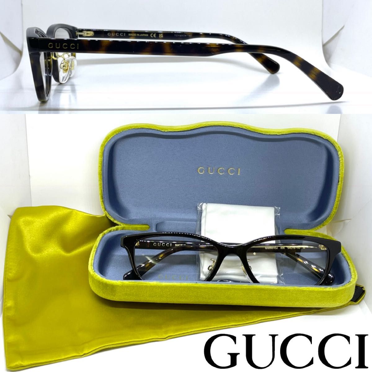 値下げ】 グッチ GUCCI メガネ ハバナブラウン 005 GG0931OJ フレーム