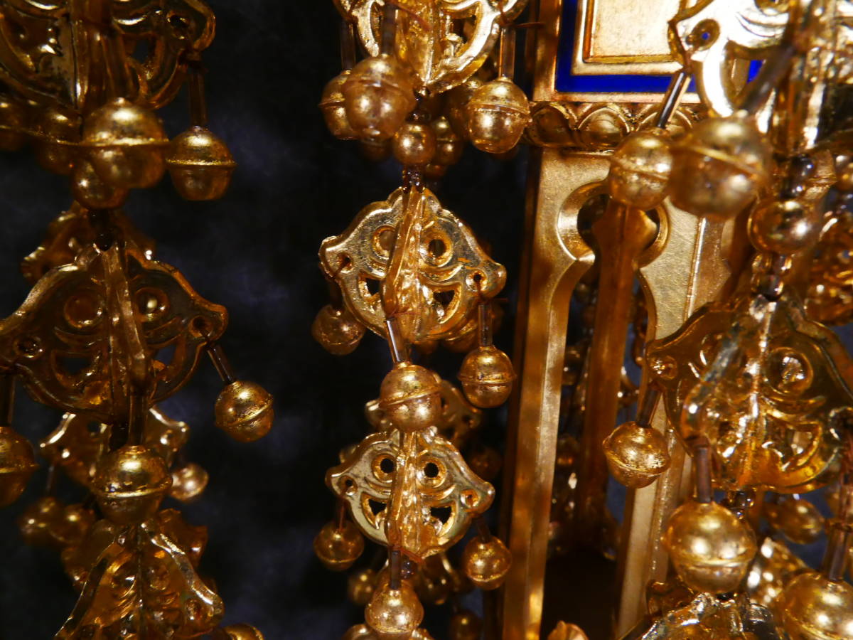 収集品 本金箔の幢幡 仏壇用 各宗派用 高さ32㎝(る) 4718 M | inmano