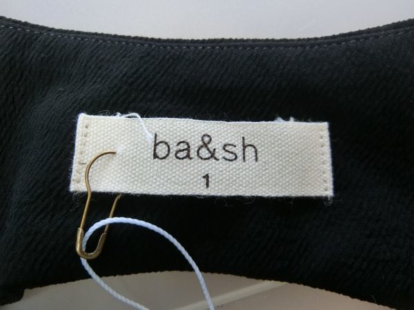 ba&sh CHRIS バックオープン Vネック カットソー 1 ブラック バッシュ_画像3