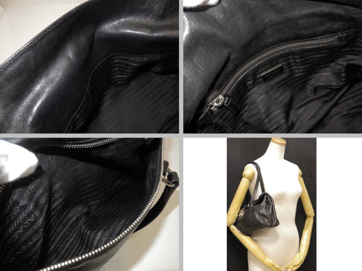 プラダ トートバッグ レザー 黒 ブラック系 PRADA 18664506|Yahoo