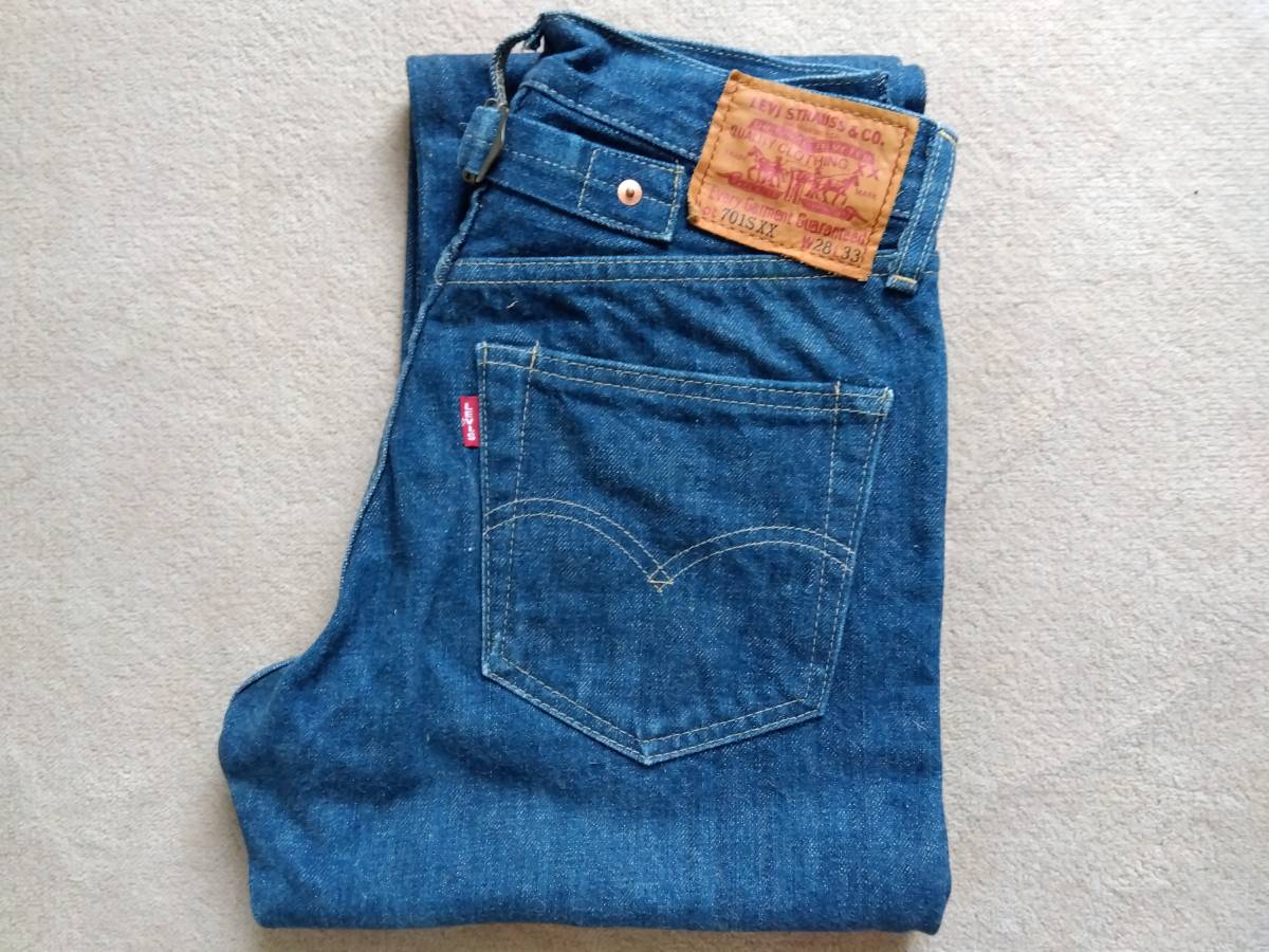 【レア】LEVI’S　リーバイス　701SXX　28インチ　インディゴ　隠しリベット　赤耳　股リベット_画像1