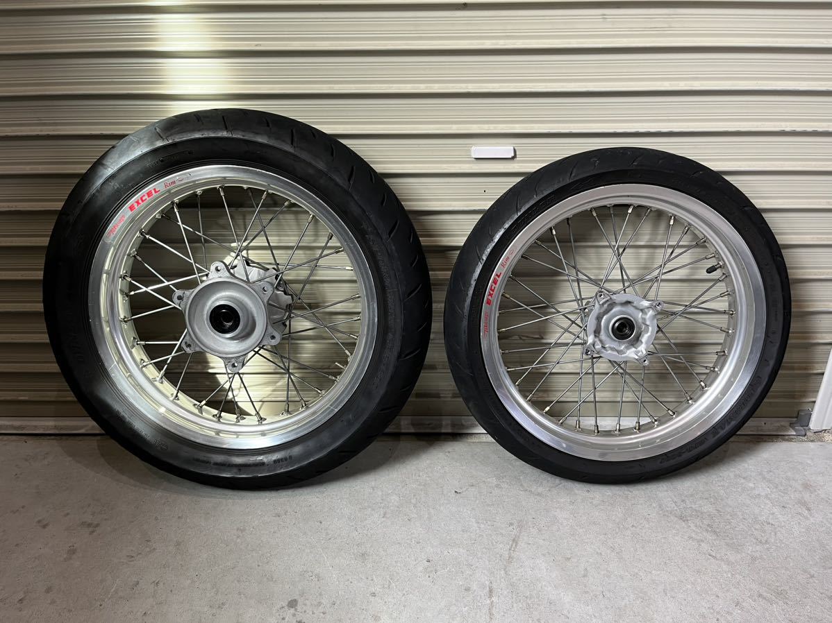 ホンダ XR250 (MD-30) ホイール前後セット 17×3.00 17×3.50 EXCEL