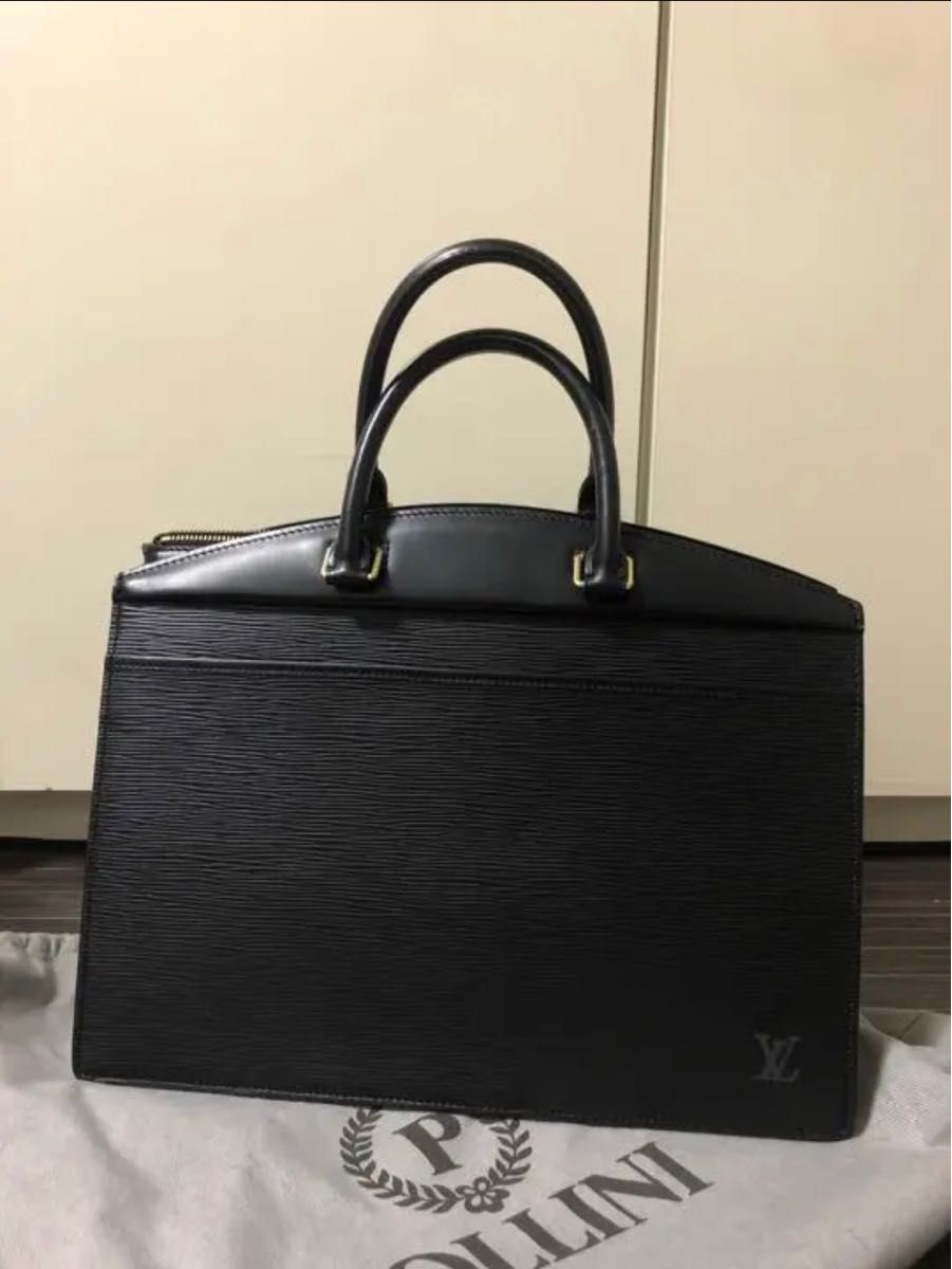 ルイヴィトン LOUIS VUITTON 黒 ハンドバッグ エピ リヴィエラ ブラック レザー