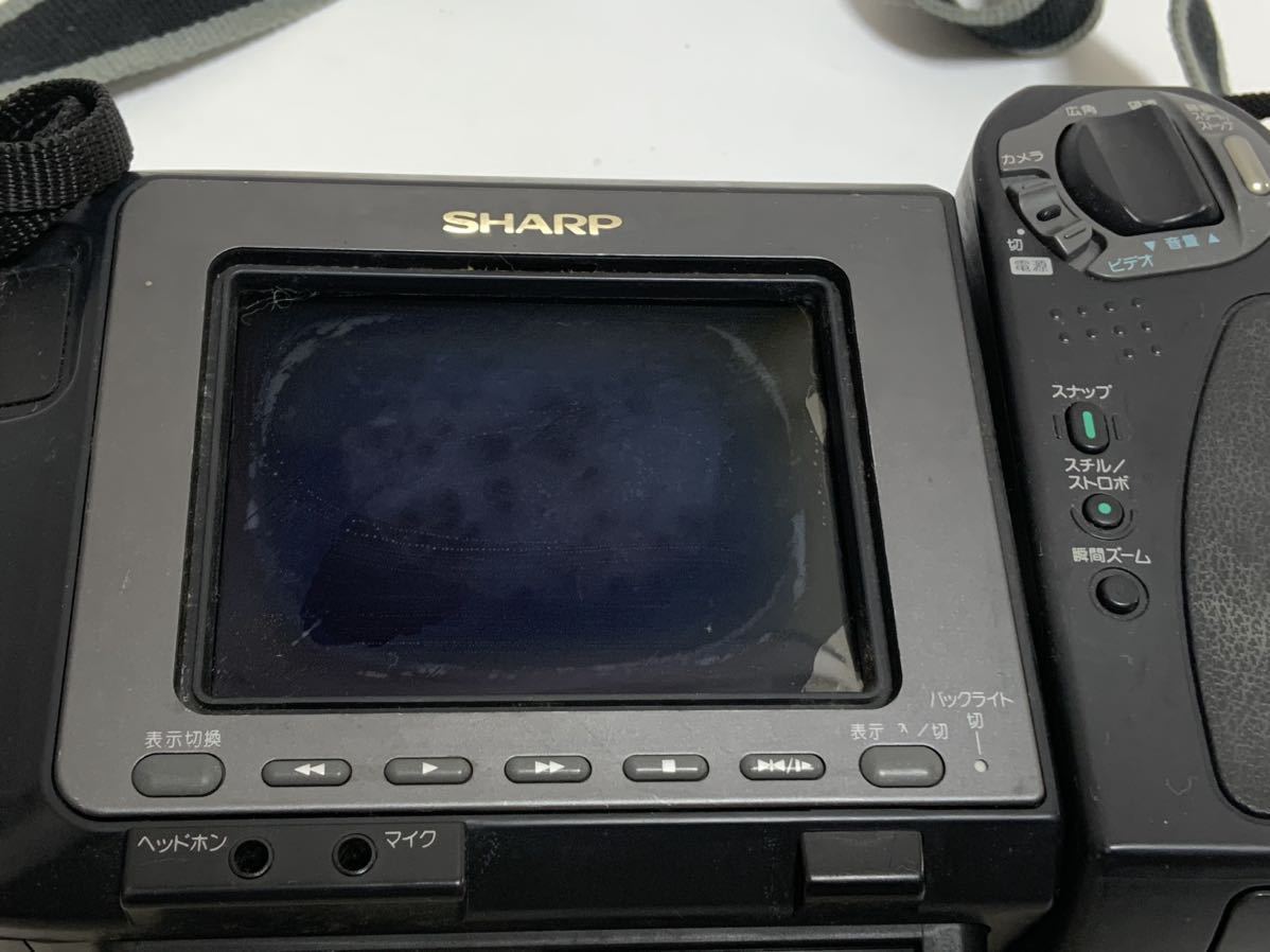 SHARP シャープ VL-HL50 8ミリビデオカメラ Hi8 動作未確認 ジャンク 191m2700の画像5