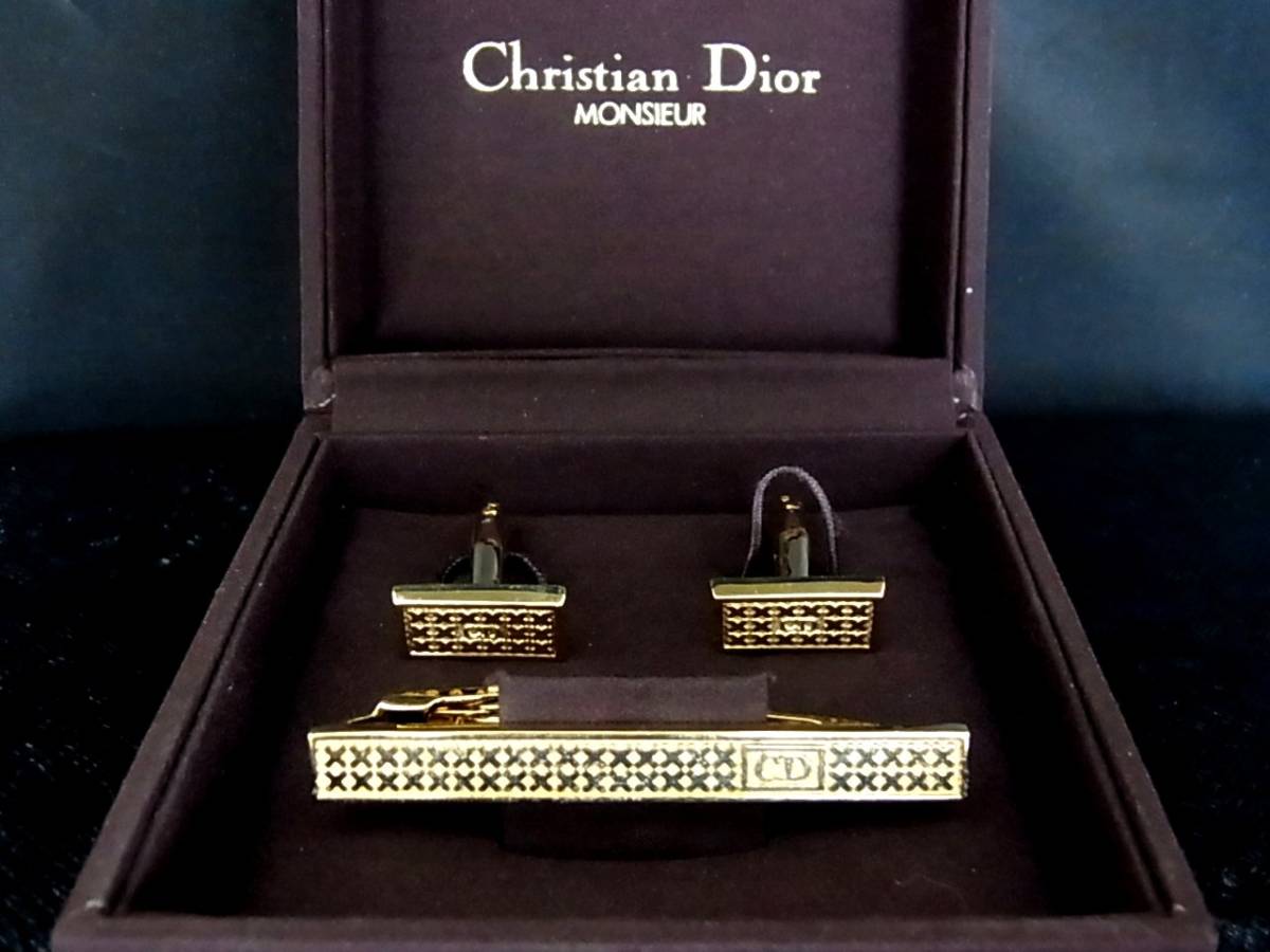 魅了 ◎№4462◎□美品□【Dior】ディオール【ゴールド】□カフス