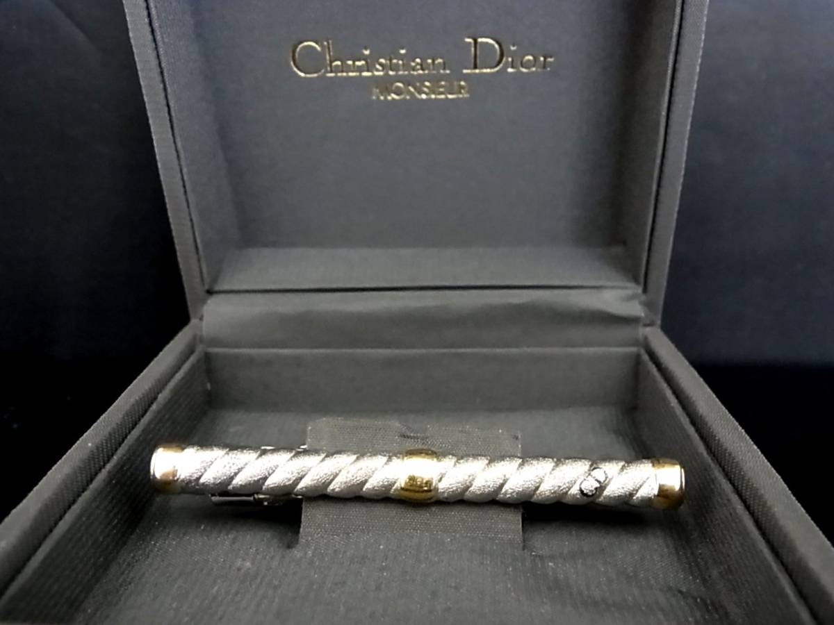 ◎№4435◎■良品■【Dior】ディオール【シルバー・ゴールド】■ネクタイピン♪_画像1