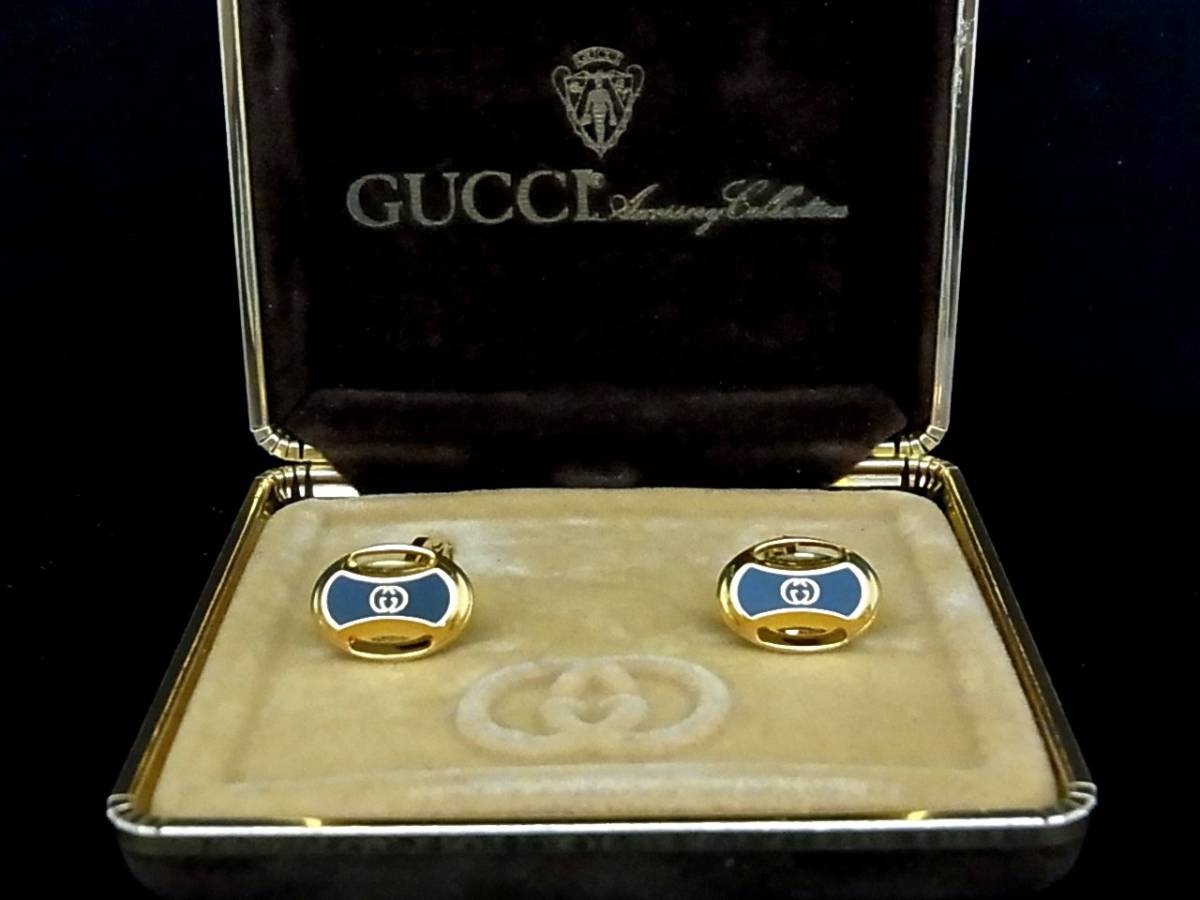 ◎№4361◎■新品■グッチ【GUCCI】【ゴールド】■カフス♪_画像1