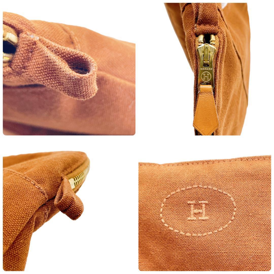 エルメス HERMES ボリードポーチPM キャンバスポーチ ブランド