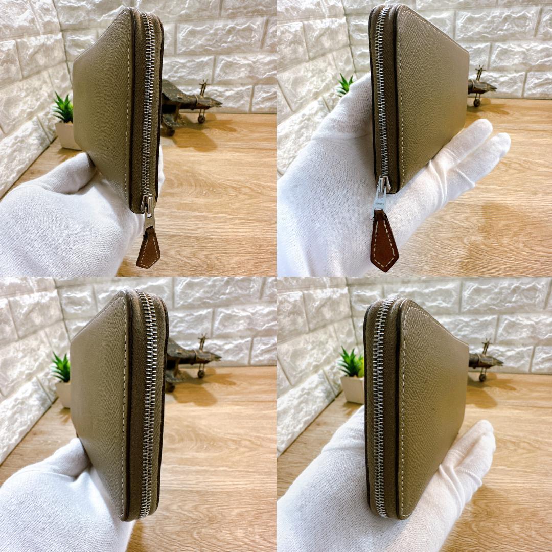 ◇エルメス◇HERMES アザップシルクイン ラウンドファスナ 長財布