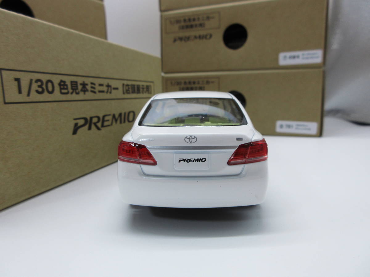1/30 トヨタ 新型プレミオ 後期　最終型　PREMIO カラーサンプル 非売品 ミニカー　全8色コンプリートセット_画像5