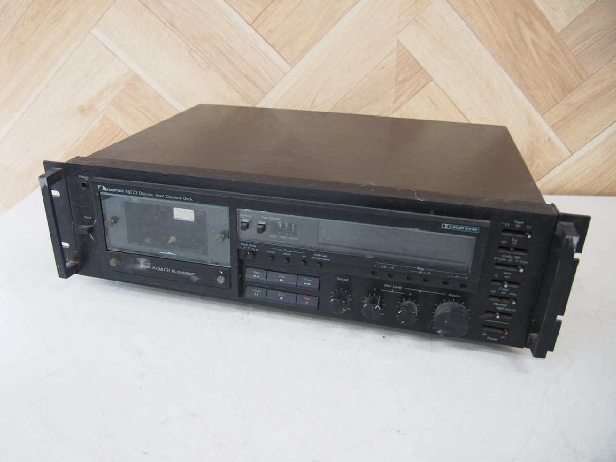 ☆【1K0512-15】 Nakamichi ナカミチ カセットデッキ 682ZX ジャンク