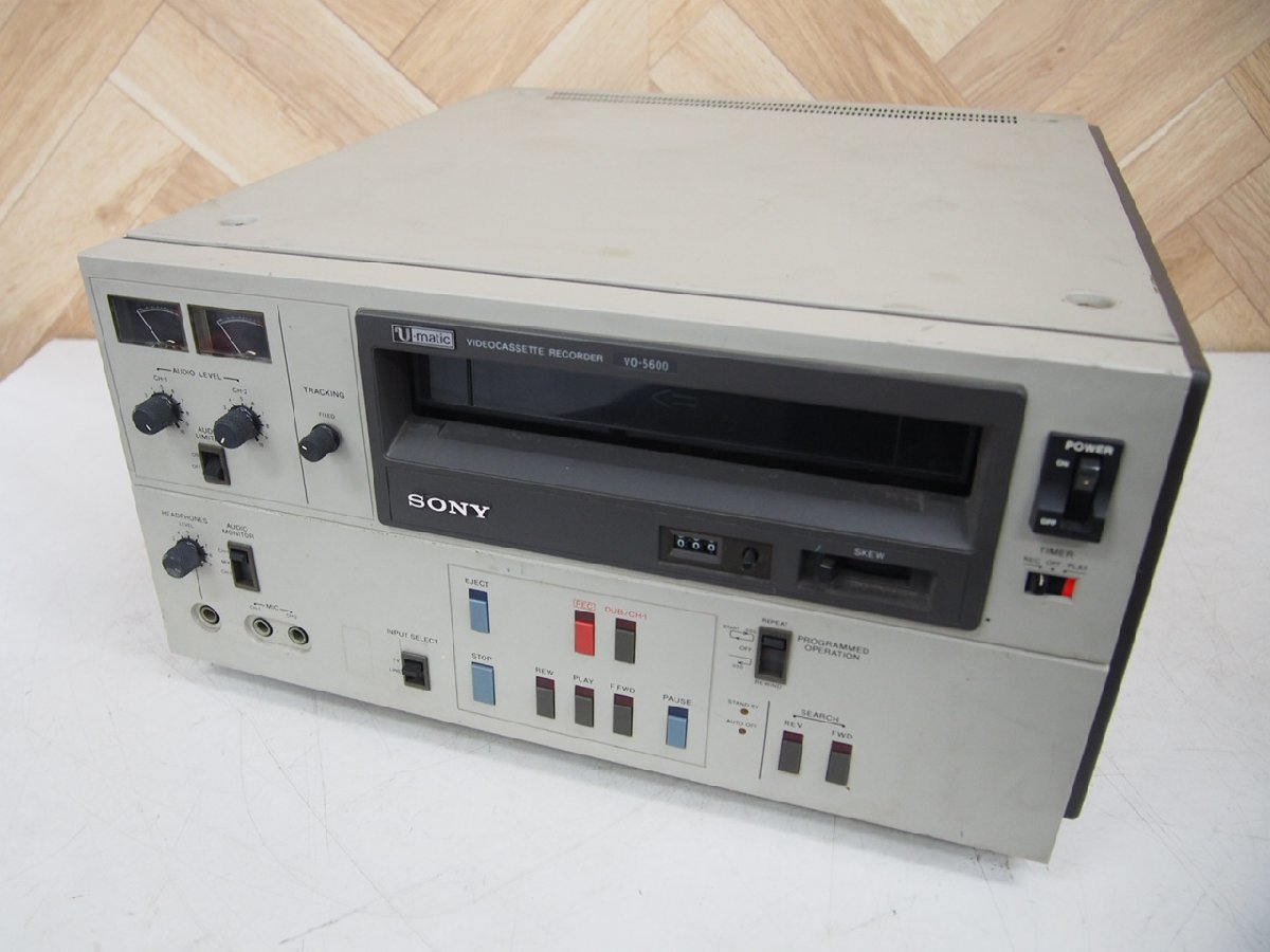 ☆【2R0517-13】 SONY ソニー ビデオカセットレコーダー VO-5600 現状品の画像1