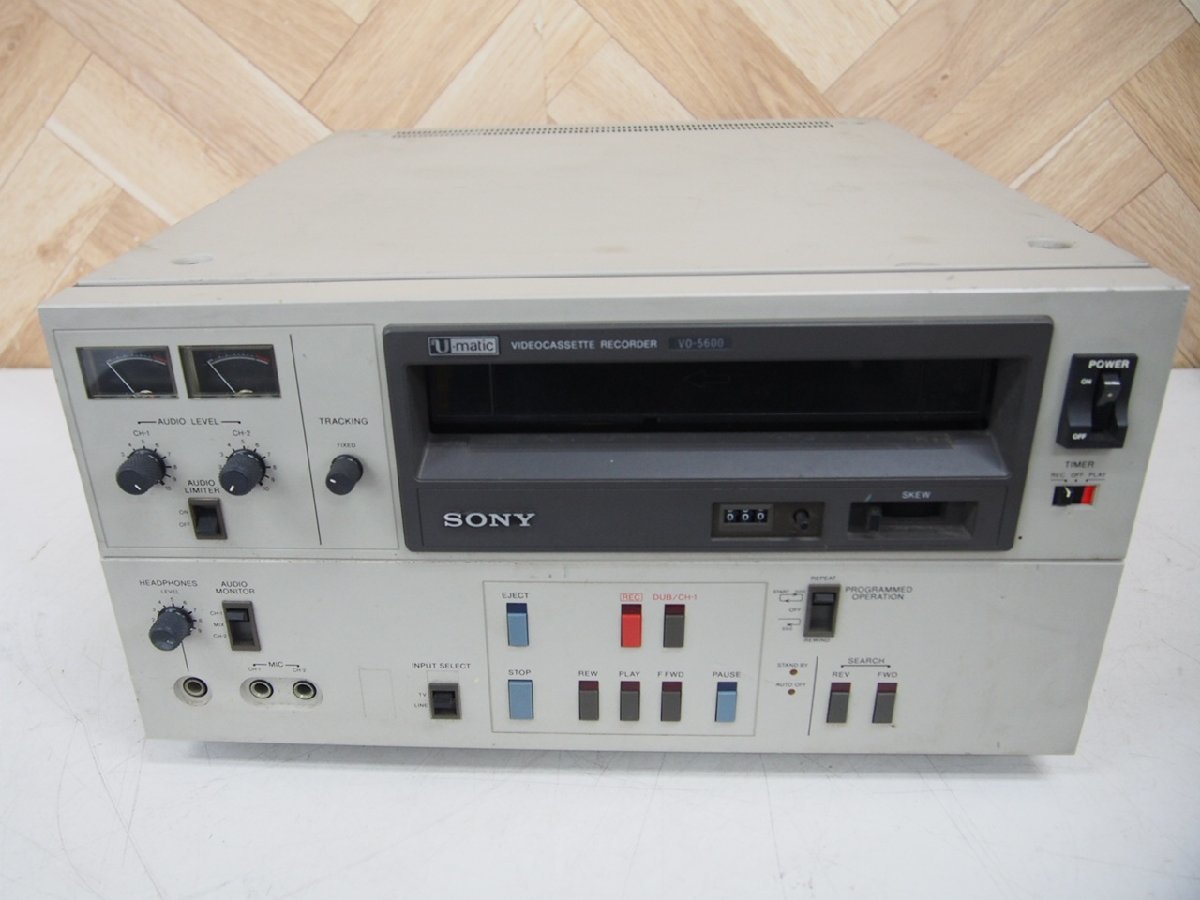☆【2R0517-13】 SONY ソニー ビデオカセットレコーダー VO-5600 現状品の画像2