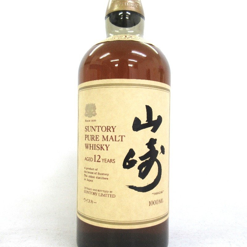 ウイスキー サントリー 山崎 12年 ピュアモルト 1000ml