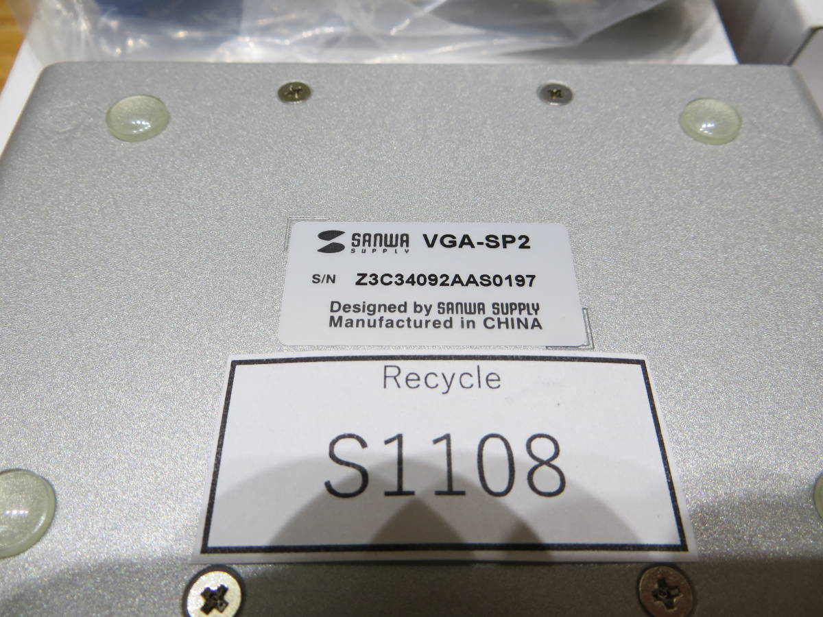 *S1108* Sanwa Supply display distributor VGA-SP2 unused goods #*