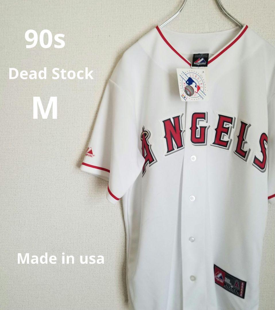 激レア デッドストック 90年代 Majestic マジェスティック MLB メジャーリーグ ベースボール Angels ユニフォーム 　Mサイズ