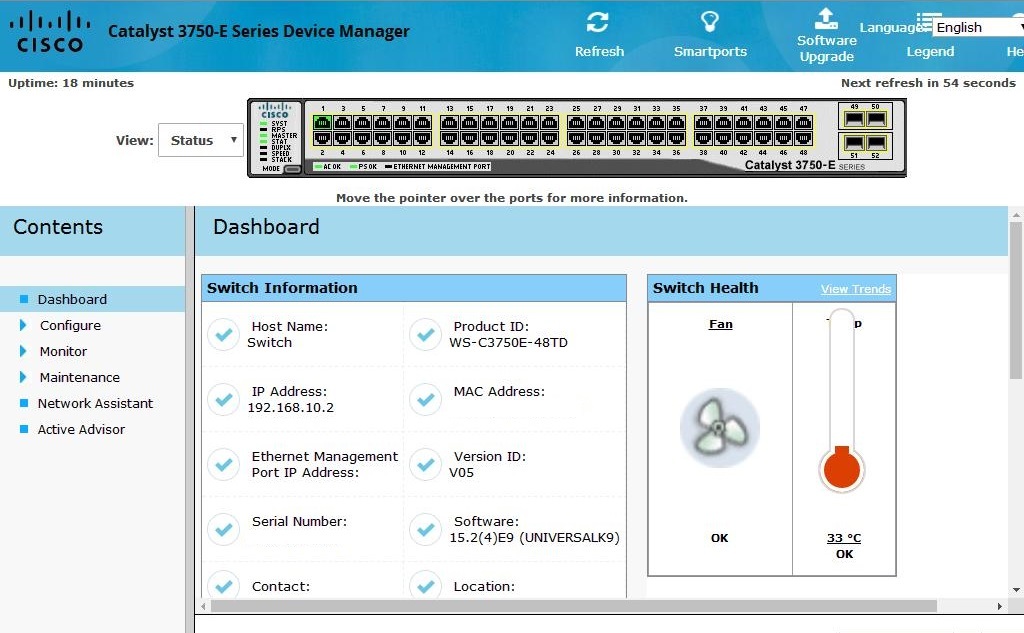 ▽Cisco Catalyst WS-C3750E-48TD-E V05 15.2(4)E9 50ポート ギガビットスイッチ 中古 CVR-X2-SFP_画像10