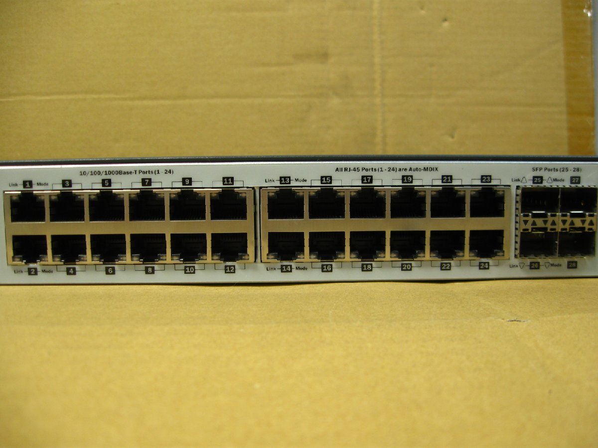 ▽HP Aruba 2530 スイッチシリーズ 2530-24G J9776A スイッチ 中古 ギガビット 24ポート RJ-45 4ポート SFP_画像3