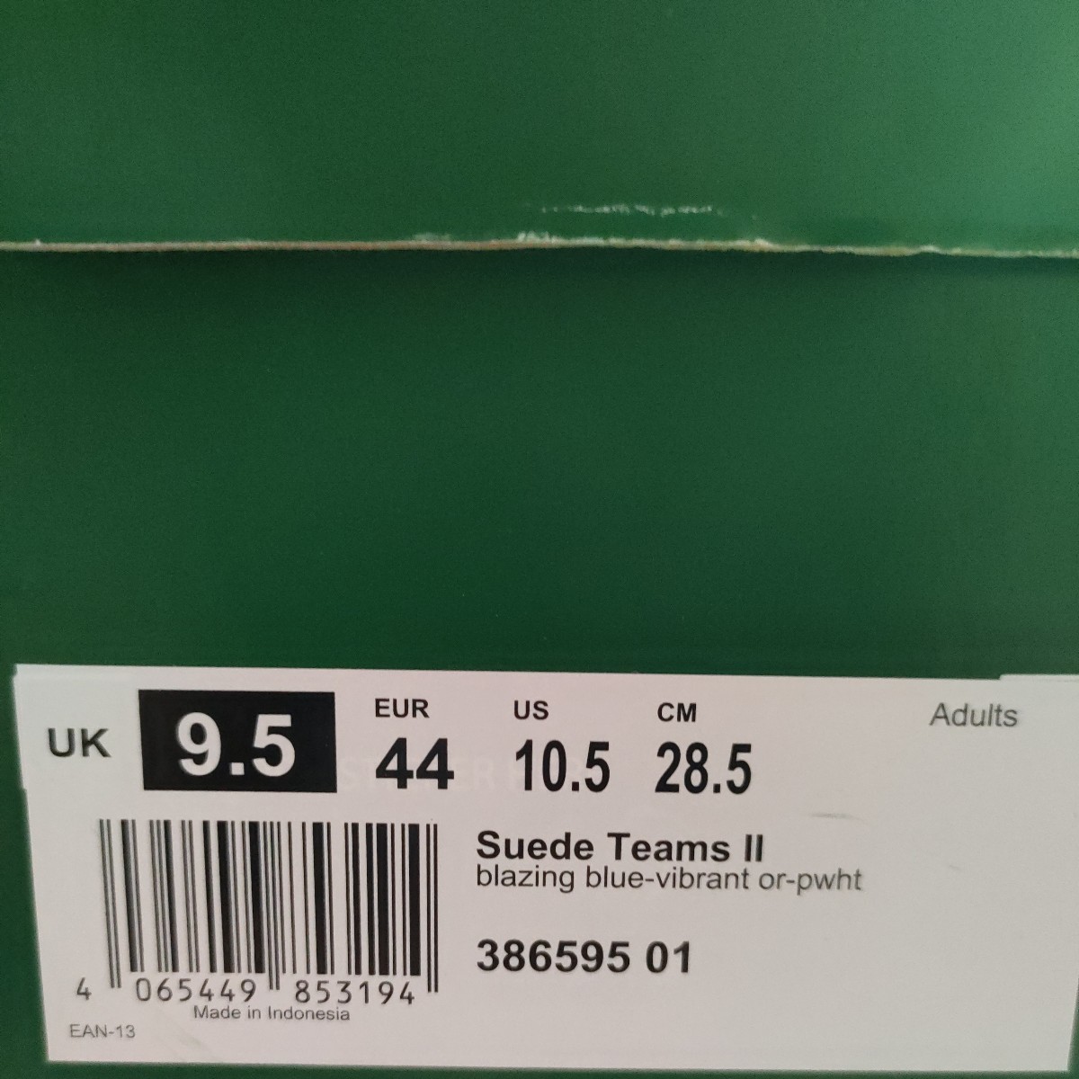 新品 未使用 PUMA SUEDE Teams 2 ニックスカラー 28.5cm ブルー オレンジ プーマ スエード レザー 天然皮革 スニーカー メンズ_画像8