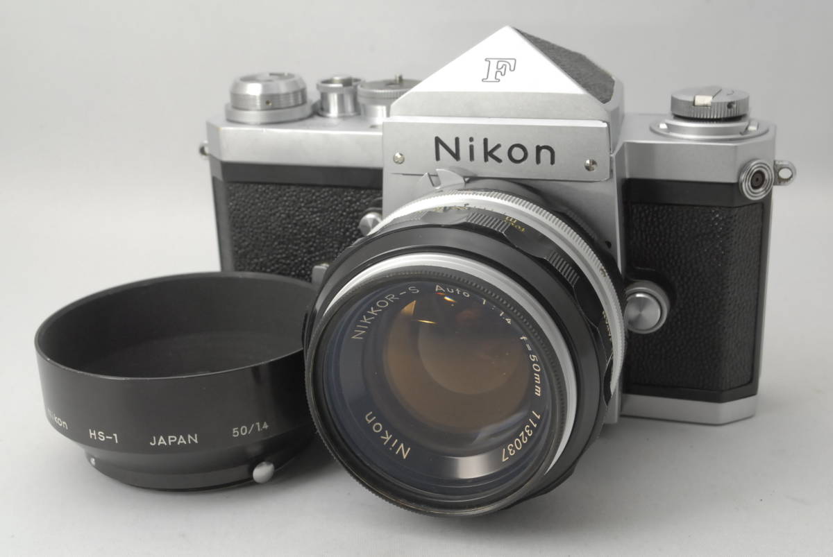 ☆モルト交換済み♪☆ Nikon F アイレベル ブラック 50mm F1.4-