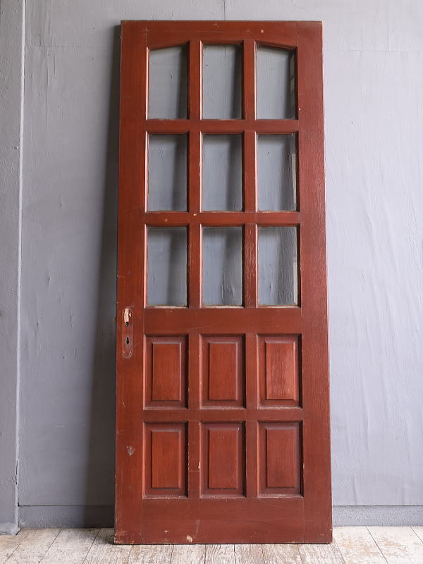 イギリス アンティーク ガラス入りドア 扉 建具 11659