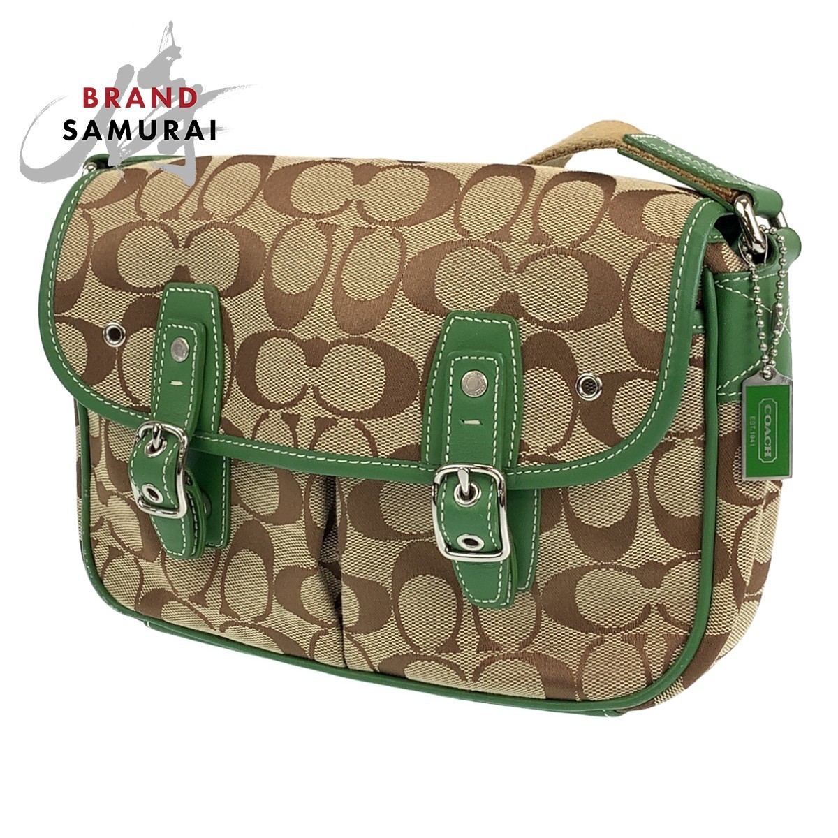 消費税無し消費税無しCOACH シグネチャーショルダー斜め掛けバッグ