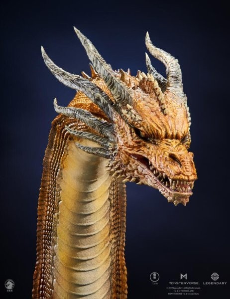 万龍堂w-Dragon x 東宝 MV キングギドラ King Ghidorah 翼幅78cm スタチュー コレクション 正規品　(検 東宝大怪獣 ゴジラ _画像4