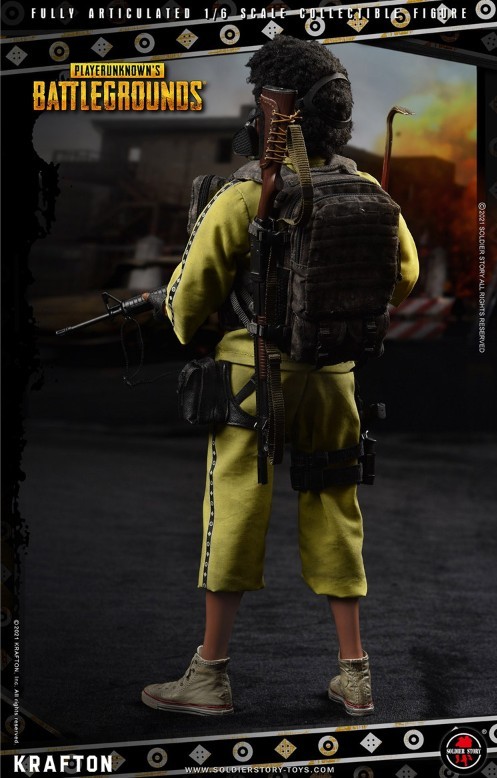 Soldier Story SSG003 1/6 PUBG Player Unknown’s Battlegrounds イエロースーツ 新品未開封（検 DID Damtoys Flagset EASY&SIMPLE_画像5