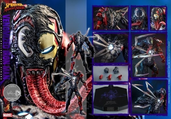 ホットトイズ AC04 1/6スケールフィギュア スパイダーマン マキシマム・ヴェノム アイアンマン (ヴェノム版) Venomized IronMan 新品未開封_画像1