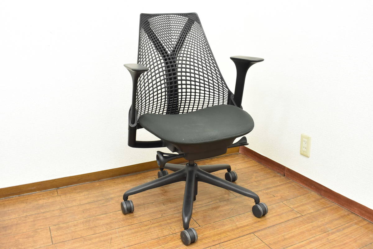 【引取可/福岡市博多区】Herman Miller/ハーマンミラー アーロンチェア JOIFA339 肘付ハイバック メッシュ OAチェア オフィスチェア