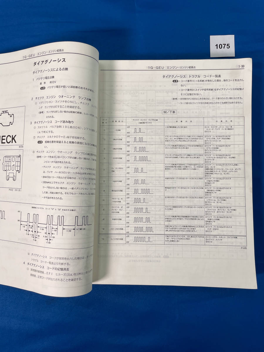 1075/トヨタ ソアラ 修理書 上巻 GZ20 MZ20 MZ21 1986年1月_画像7