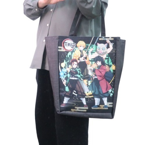 ◆新品◆ Demon Slayer Kimetsu no Yaiba tote bags 鬼滅の刃 トートバッグ エコバッグ バッグ 禰豆子 Nezuko Inosuke Giyu H40xW30xD21cm_画像2