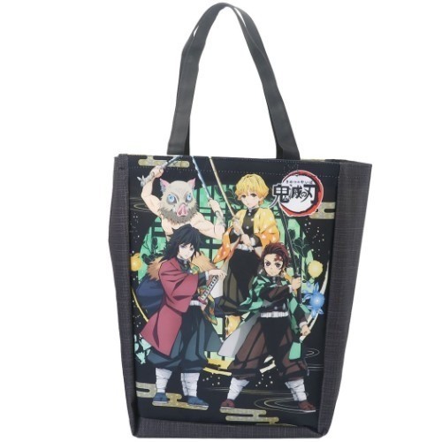 ◆新品◆ Demon Slayer Kimetsu no Yaiba tote bags 鬼滅の刃 トートバッグ エコバッグ バッグ 禰豆子 Nezuko Inosuke Giyu H40xW30xD21cm_画像1