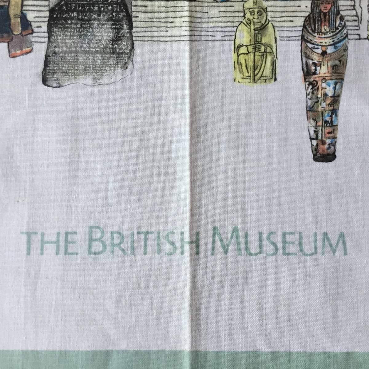 THE BRITISH MUSEUM 大英博物館 テーブルナプキン ミュージアムグッズ 美術館 スーベニア ロンドン デッドストック 未使用 長期保管品　_画像2