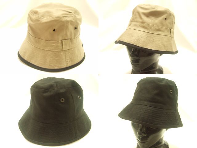 横浜最新♪魅惑のハット リバーシブル 濃いベージュ/黒 Reversible Hat 送料290円ξhaξ ξ 帽子22_画像5