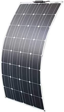 【新品送料無料】太陽光パネル 100W単結晶セミフレキシブルソーラーチャージャー太陽光発電パネル ソーラーパネル ポータブル_画像1