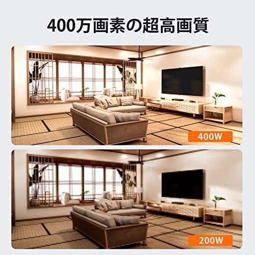 【新品送料無料】ベビーモニター NGTeco 400万画素 HD WiFi見守りカメラ 8倍デジタルズーム 子供 猫 犬 暗視撮影ペットカメラ