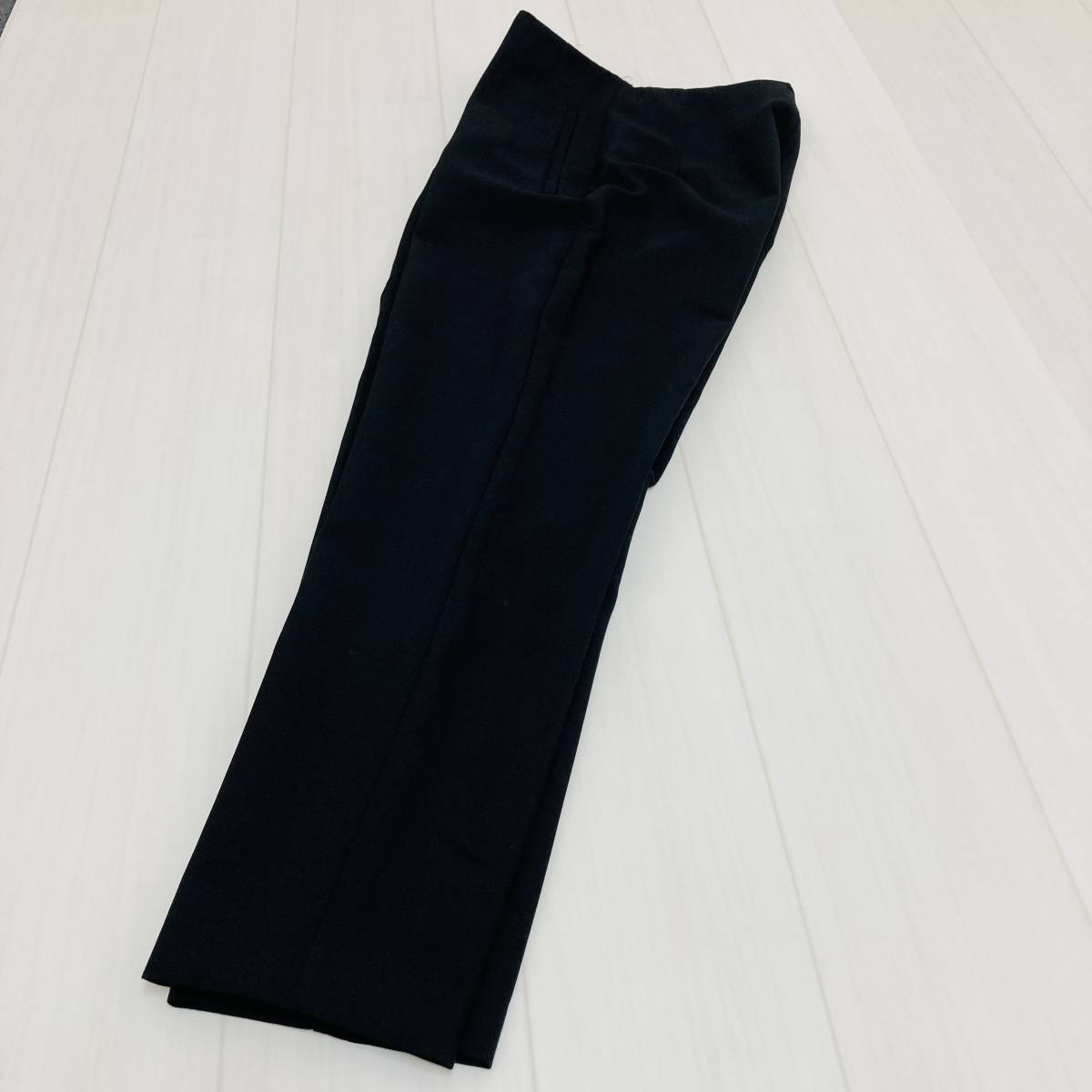 a00382 極美品 ZARA ザラ スラックス パンツ テーパードパンツ センタープレス サイズEUR:M ブラック シンプル フォーマル 上品 高級感_画像8