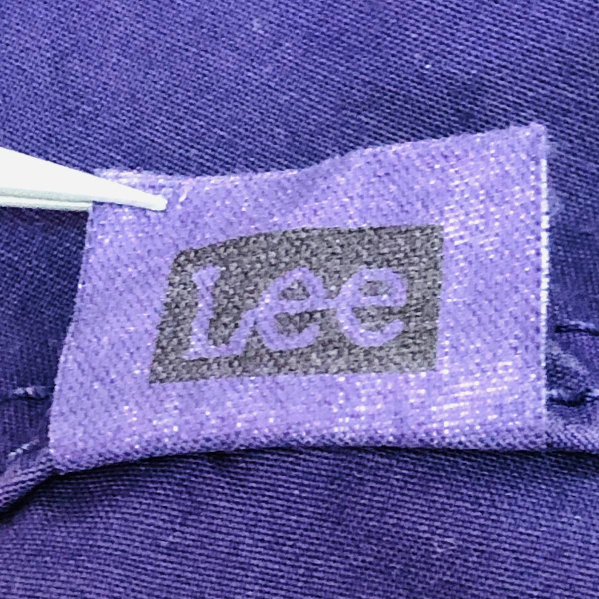 a00813 美品 Lee リー メンズ カジュアルパンツ シンプル F パープル（紫） 無地 オーバーサイズ 日本製 スポーティチックスタイル_画像8