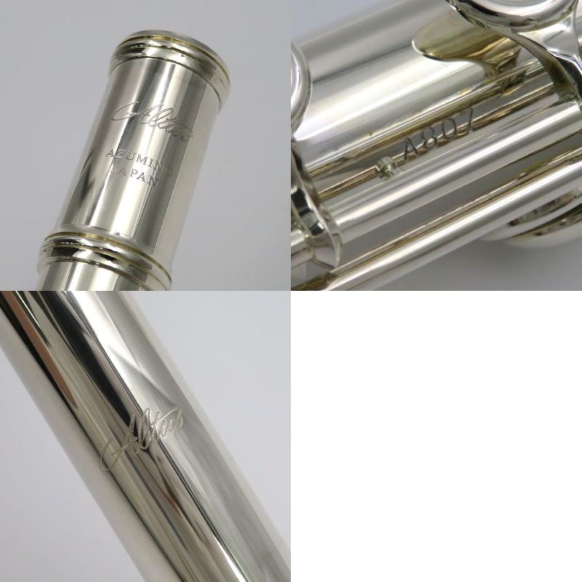 1円~ Altus アルタス A807 AZUMINO JAPAN フルート ケース付 52