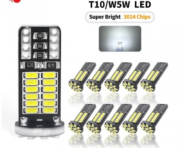 超爆光！20個セット キャンセラー内蔵 T16 T10 LED ルームランプ ポジション ナンバー灯 バックランプ ホワイト 3014 34smd /34_画像1