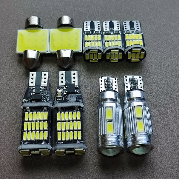 超爆光！ホンダ バモス ホビオ T10 LED ルームランプ バックランプ ナンバー灯 9個セット ホワイト ダイハツ HM3 4 HJ1 2 /45/10/26/t31_画像1