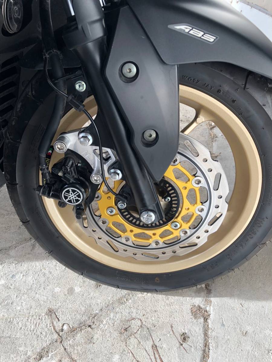 送料込】270mmウェーブビッグディスクローター + キャリパーサポート