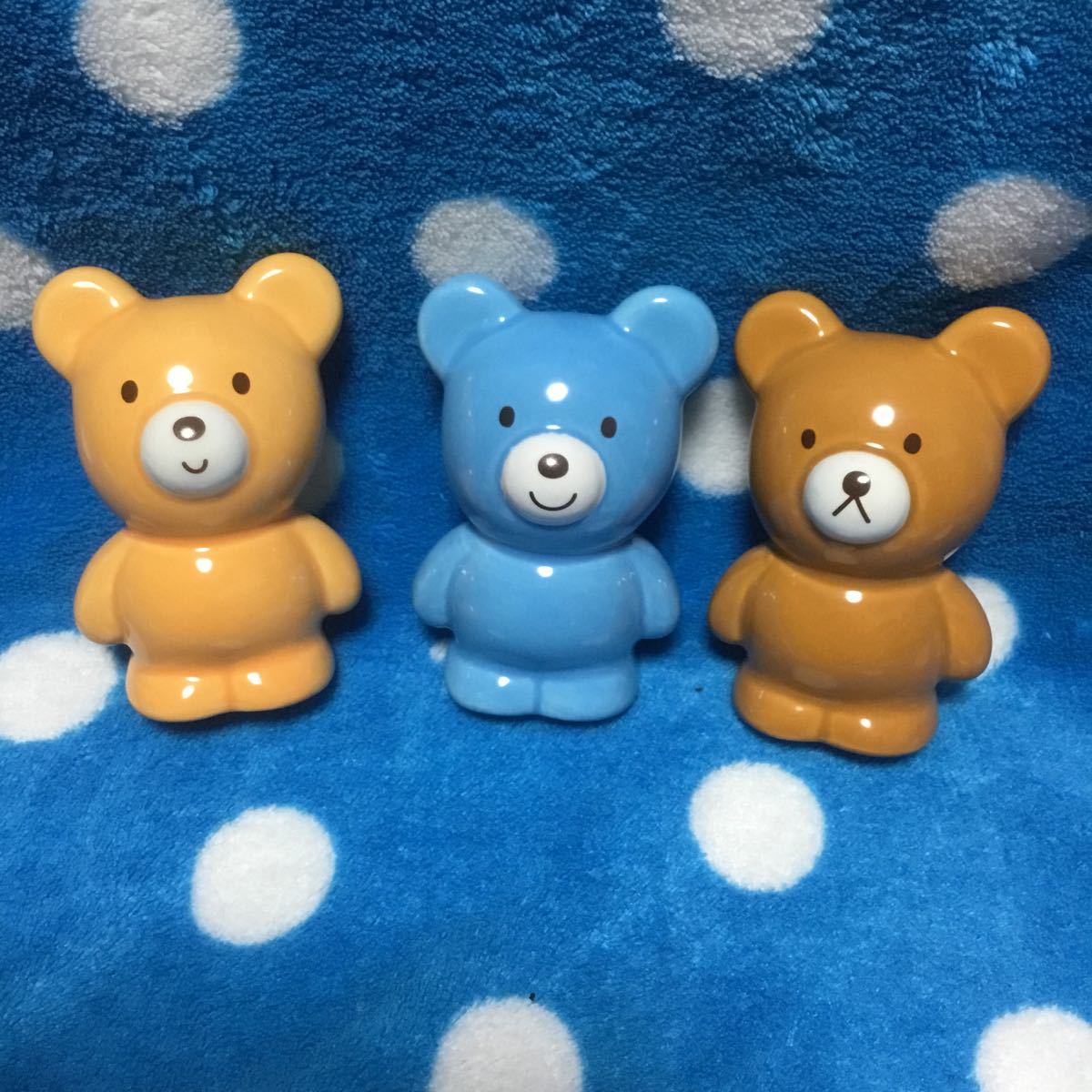 ミキハウス　クマさん調味料爪楊枝入れ　mikiHOUSE陶器製_画像1