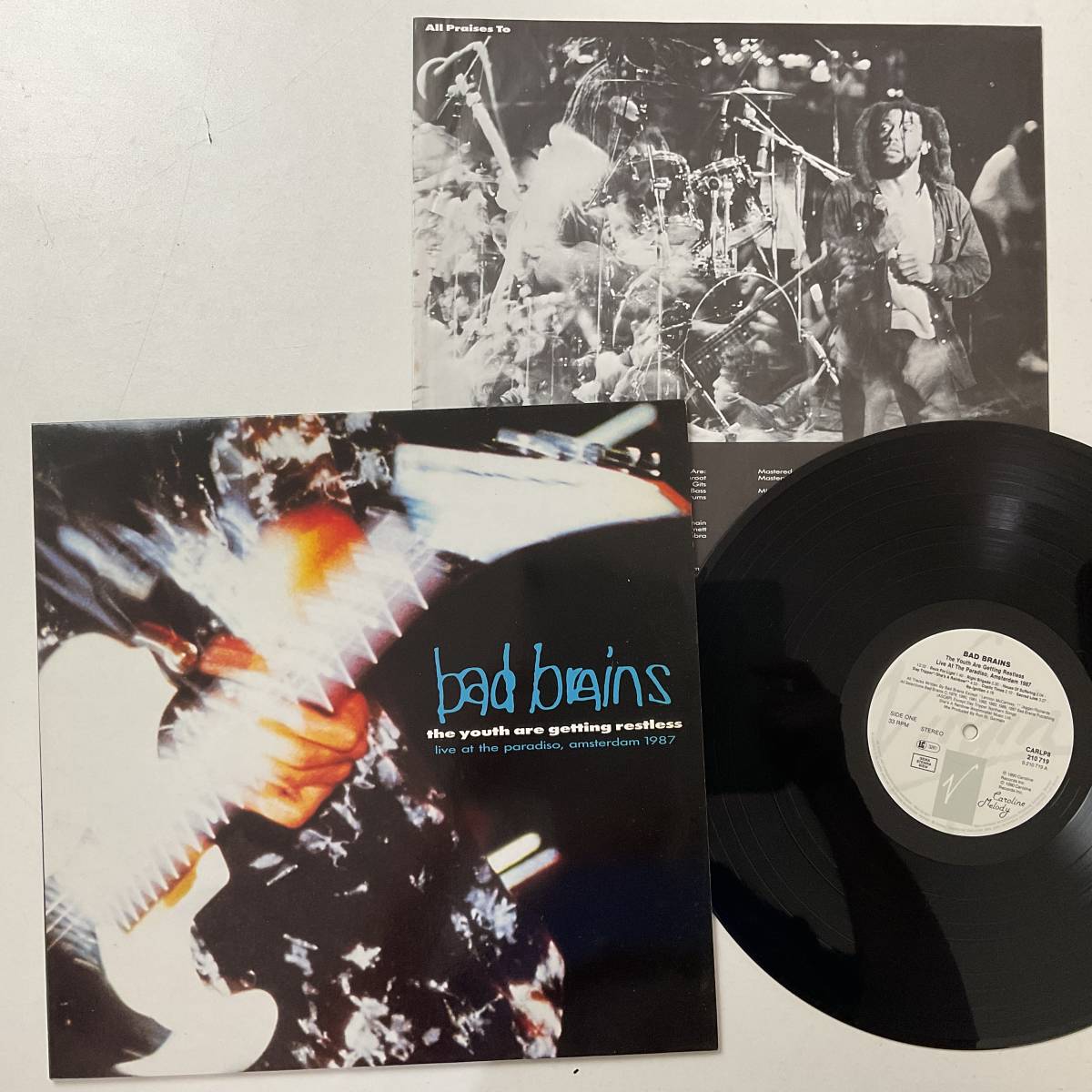 激レア Bad Brains The Youth Are Getting Restless (Live At The Paradiso, Amsterdam 1987) Caroline Records CARLP8 レコード LP_画像3