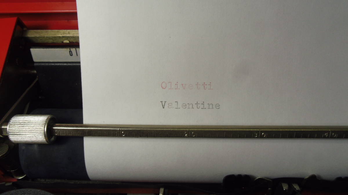 C44◇Olivetti オリベッティ◇Valentine バレンタイン◇タイプライター◇赤バケツ◇の画像2