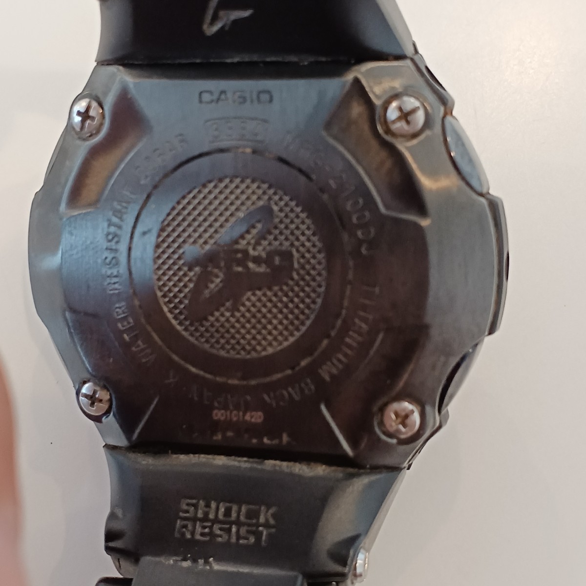 r+★CASIO G-SHOCK カシオ Gショック MR-G MRG-2100DJ フルチタン ソーラー 電波時計 上級モデル メンズ腕時計 稼働品_画像6