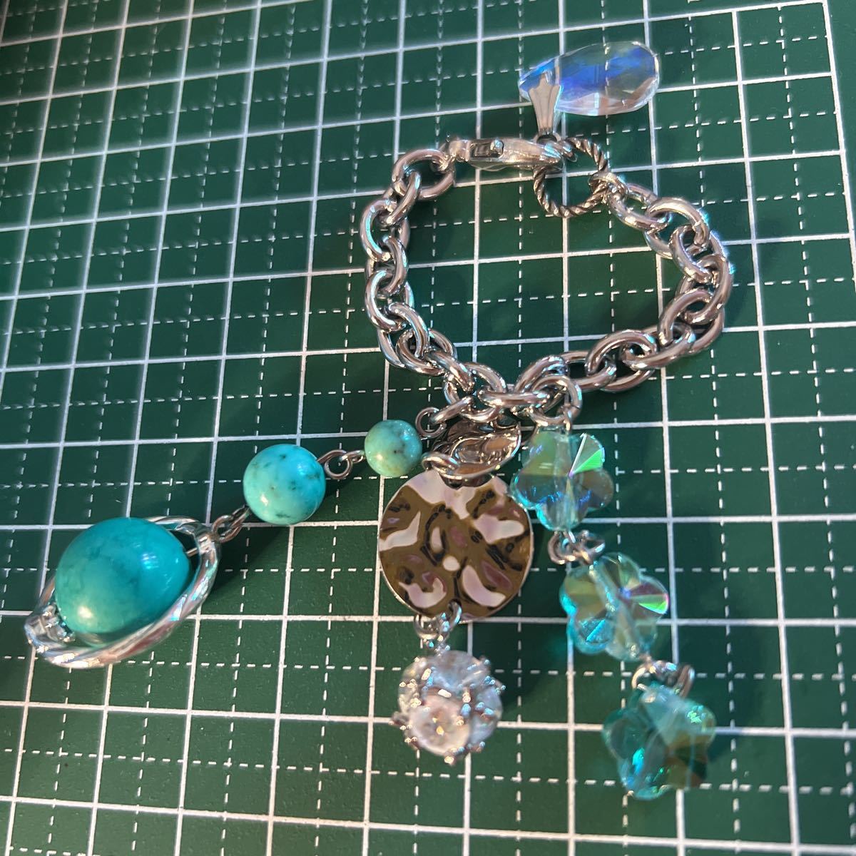  turquoise. Kirakira bag charm 