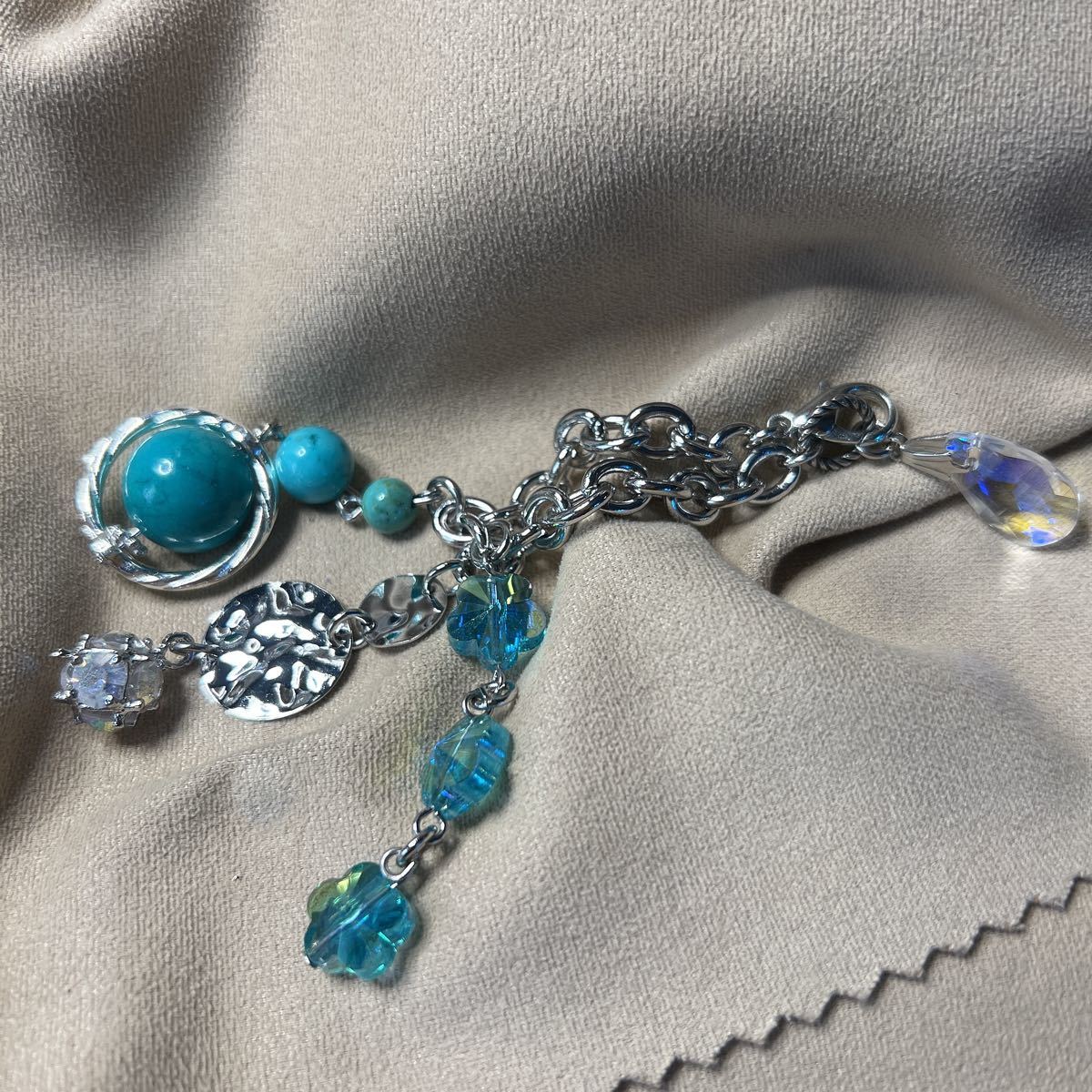  turquoise. Kirakira bag charm 