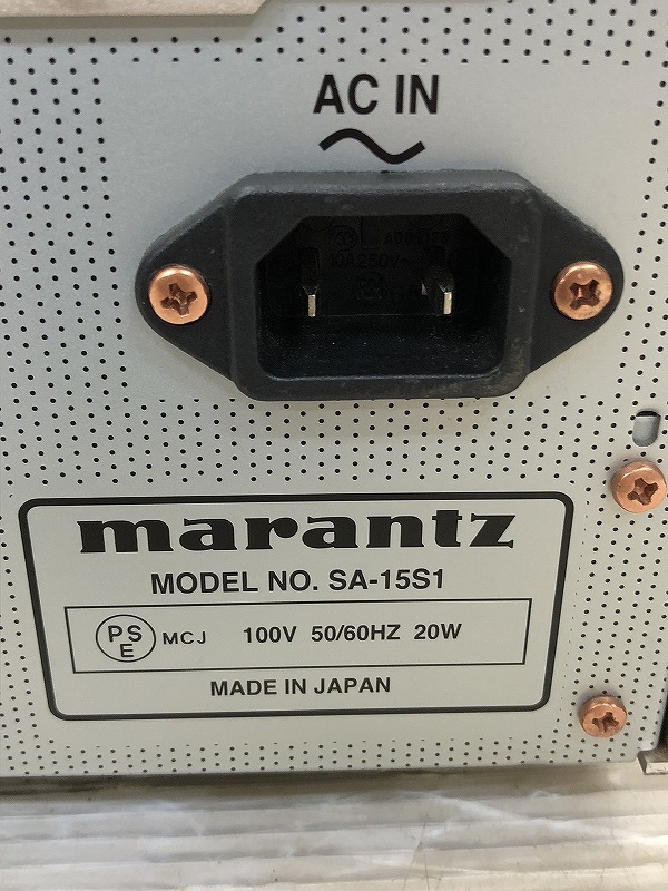 marantz / Marantz SA-15S1 CD播放機操作OK B426 原文:marantz/マランツ　SA-15S1 CDプレーヤー　動作OK B426